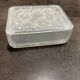 Art Deco cigarette box in frosted satin glass Barolac