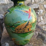 Terracotta vase, signed Morit