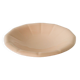 Plat creux plissé Digoin Sarreguemines, rose poudré, 1960