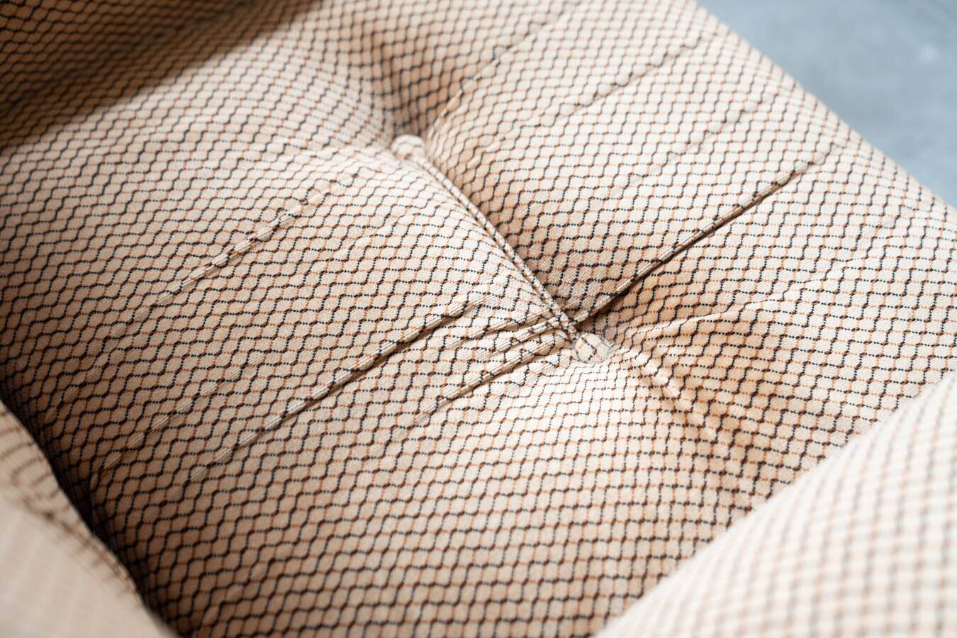 Pair of chenille armchairs 1970