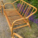 Salon vintage canapé et 2 fauteuils en rotin