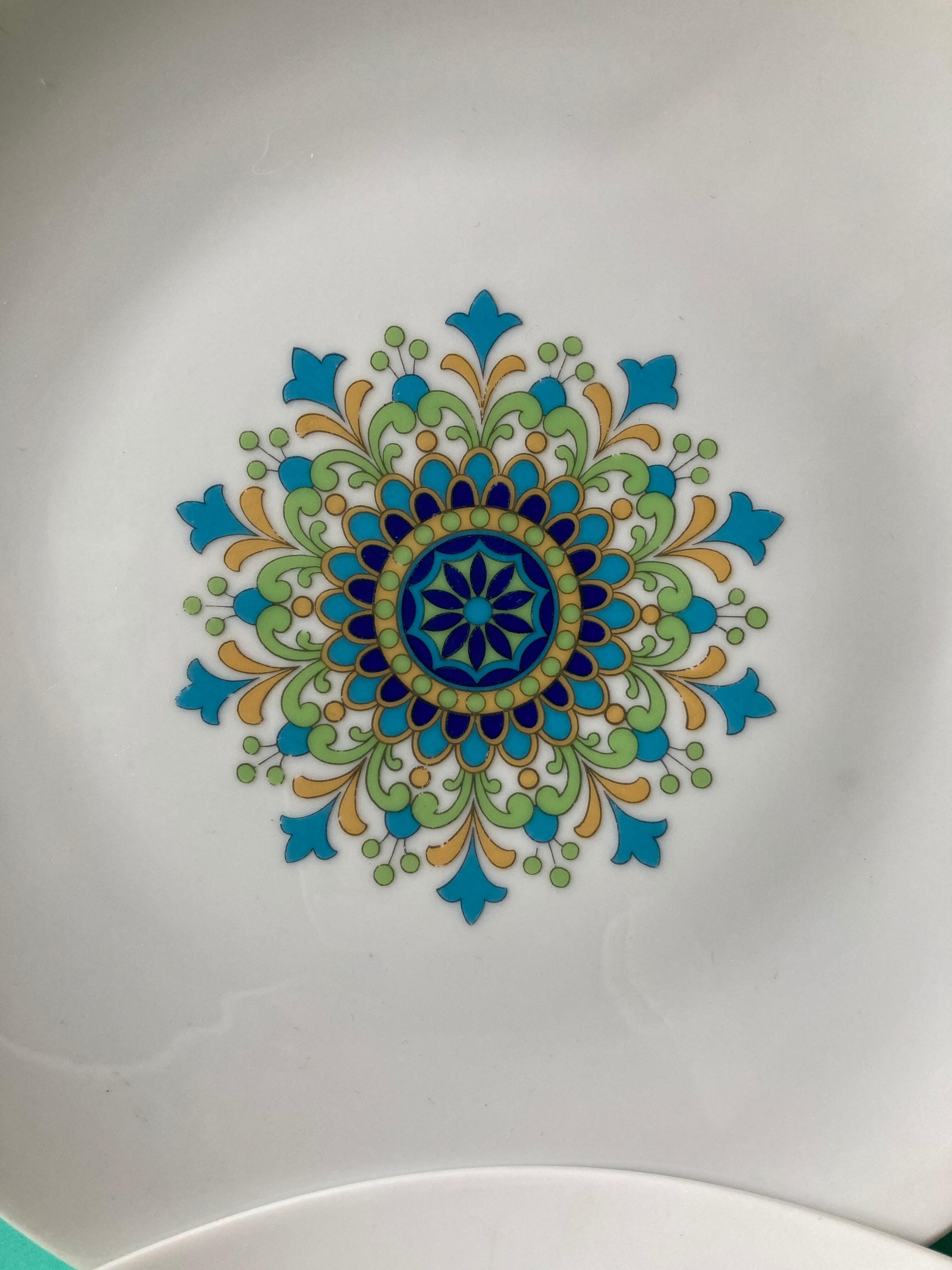 Lot of 6 plates 70s floral winterling marktleuthen bavaria-reto-cuisine