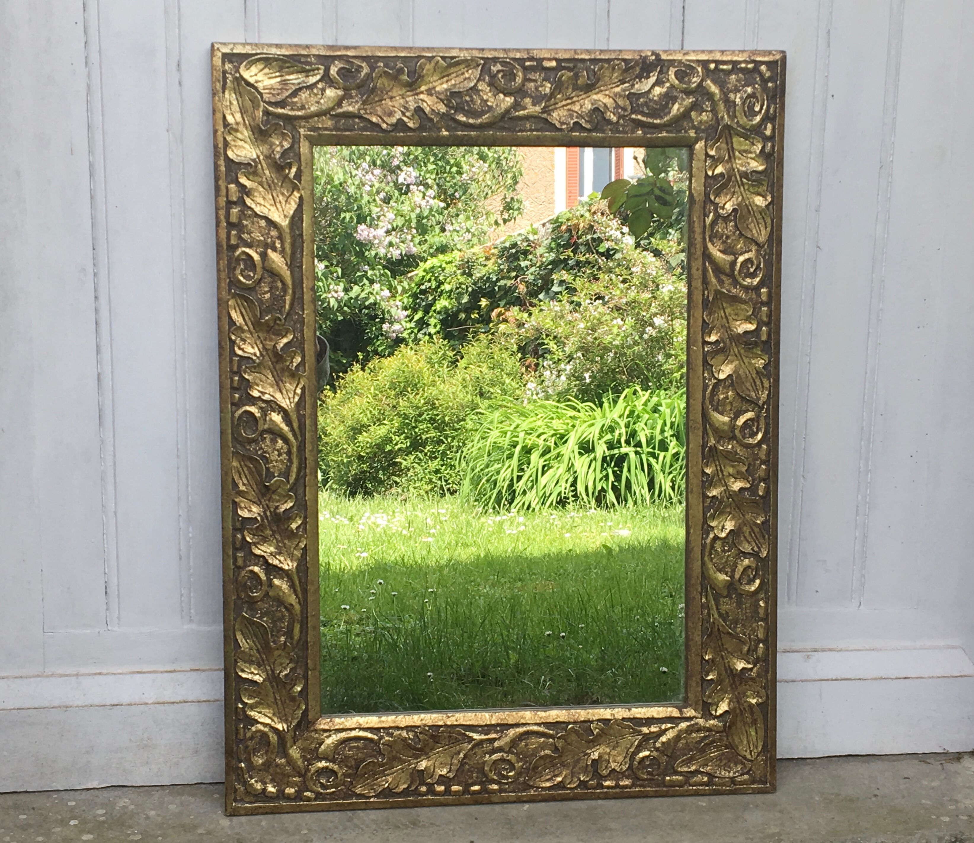 Gilded wood mirror 60x80cm
