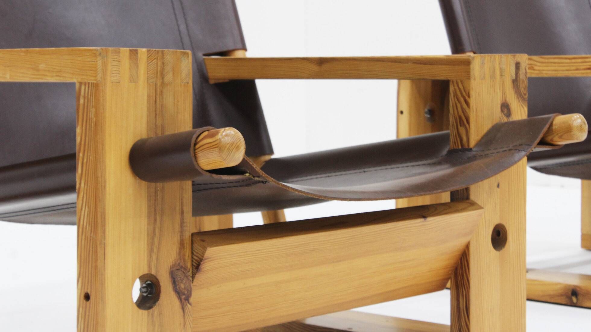 Ate van Apeldoorn pair of lounge chairs for Houtwerk Hattem, Netherlands 1960s