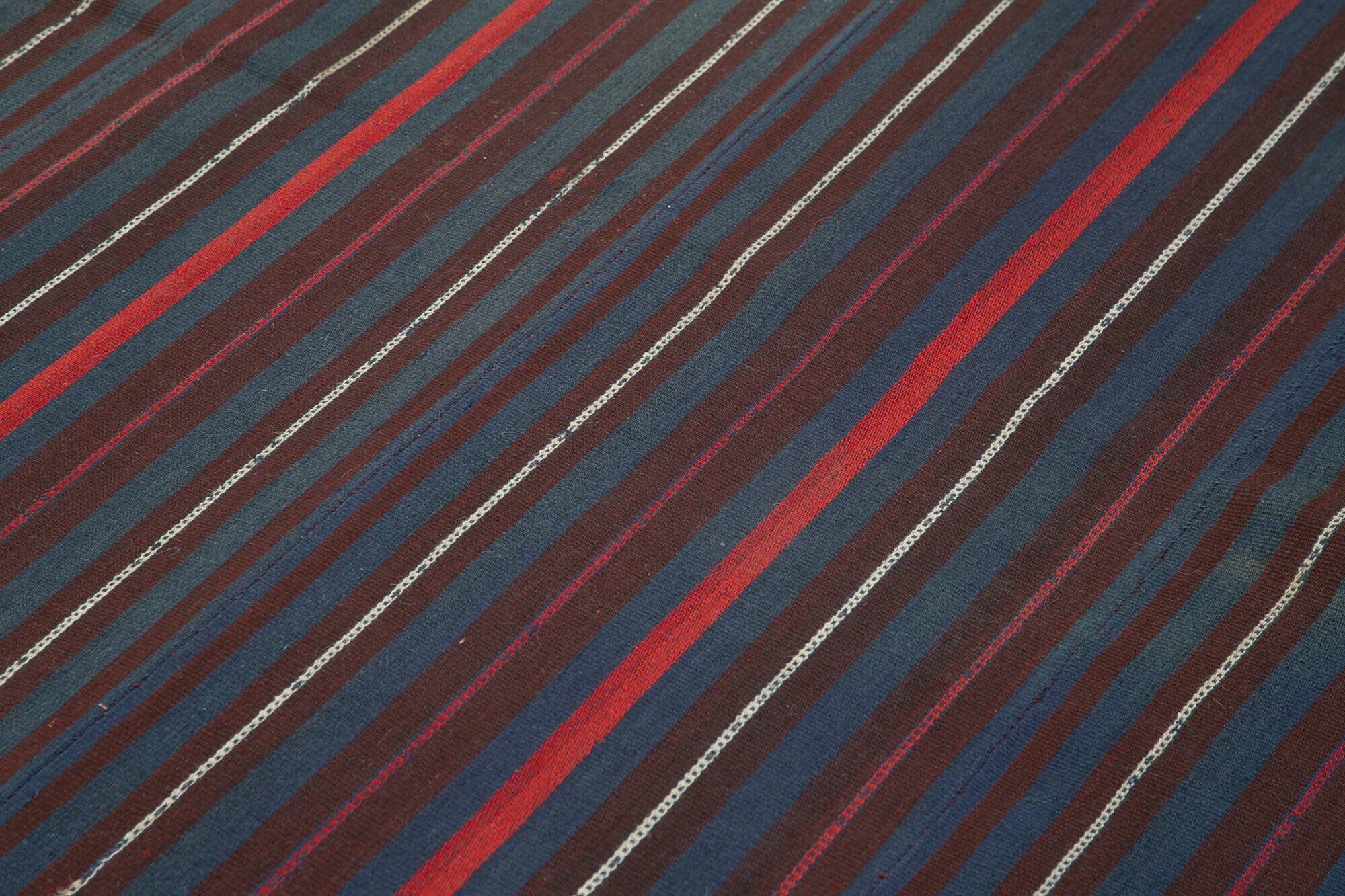 Turkish Handmade Vintage Anatolian Kilim 156 cm x 210 cm