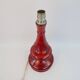 Large vintage red ceramic lamp