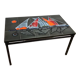 Ceramic coffee table design décor sailboats 1960