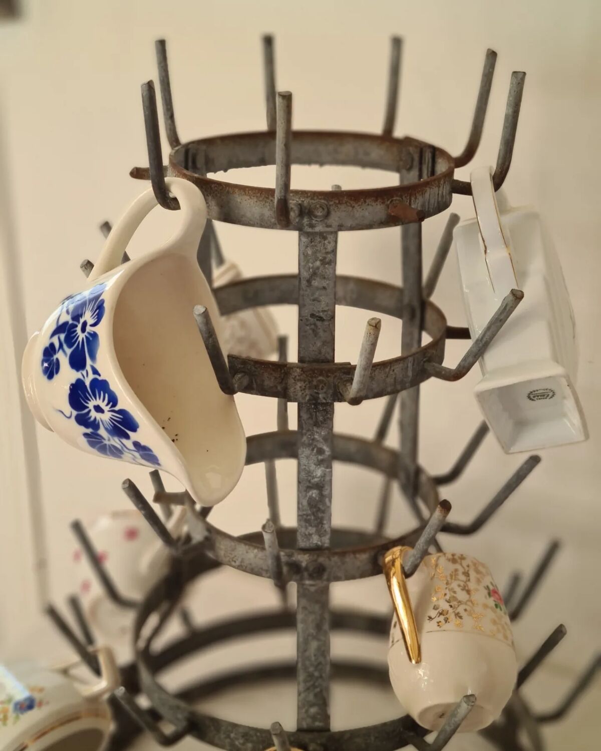 Antique bottle hedgehog