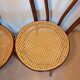 Caned bistro chairs