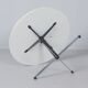 Round model 3696 coffee table by Gispen, 1970s – white melamine top and chrome base