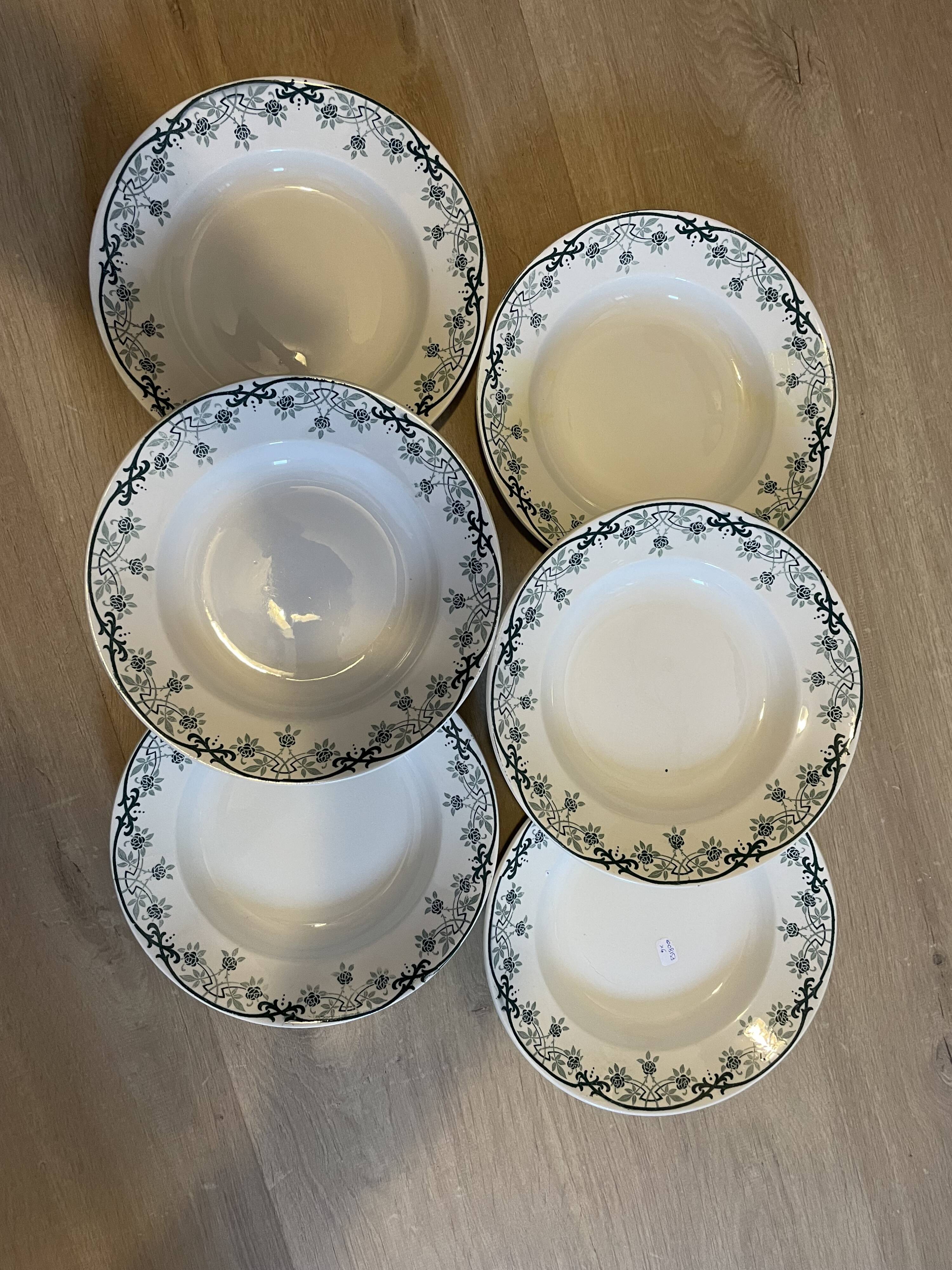 6 deep plates from St Amand and Hamage model Bleriot 2008153