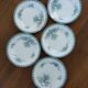 5 assiettes anciennes porcelaine terre de fer saint Amandinoise modèle chevreuse