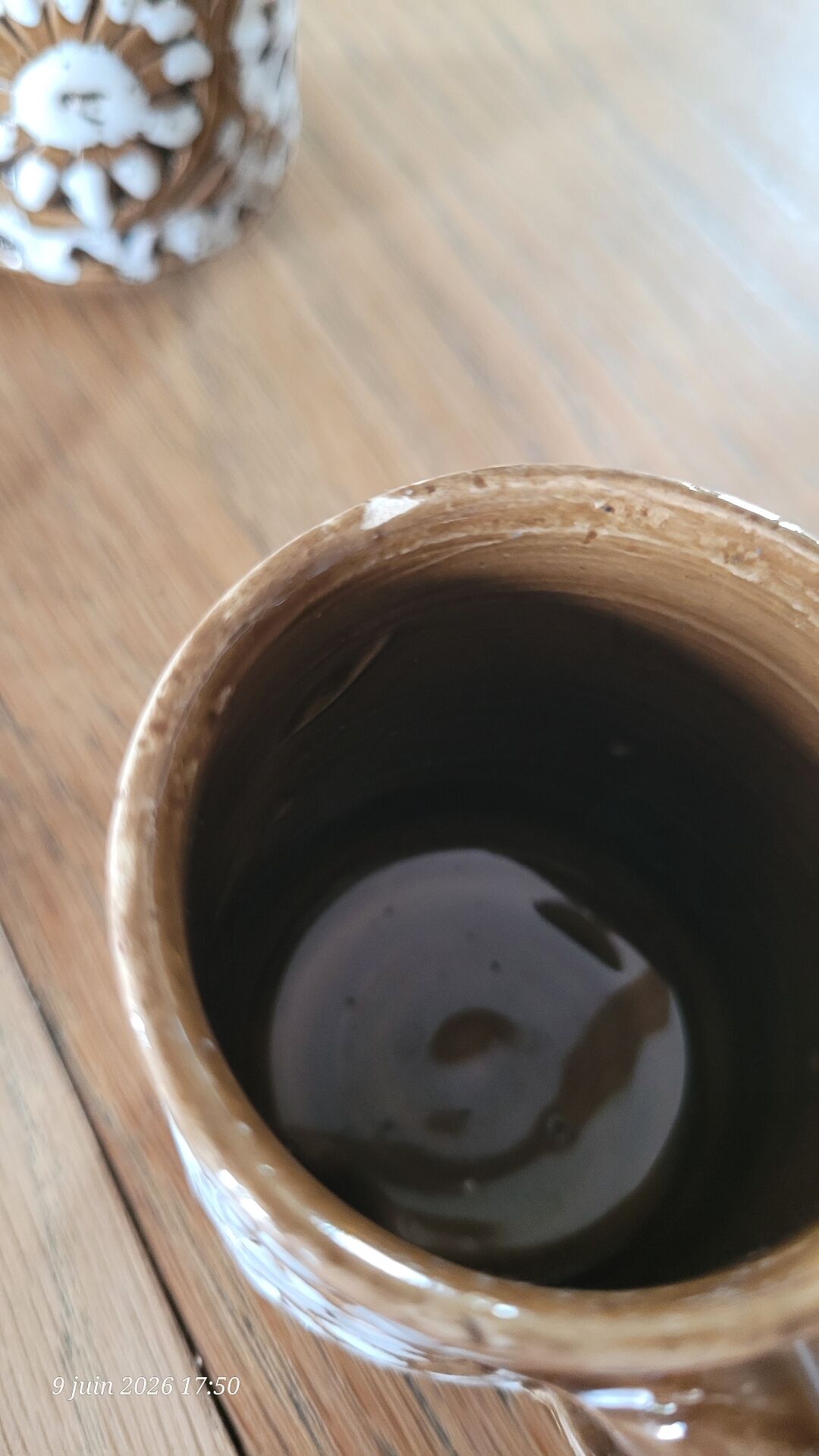 4 tasses à café en grès vintage