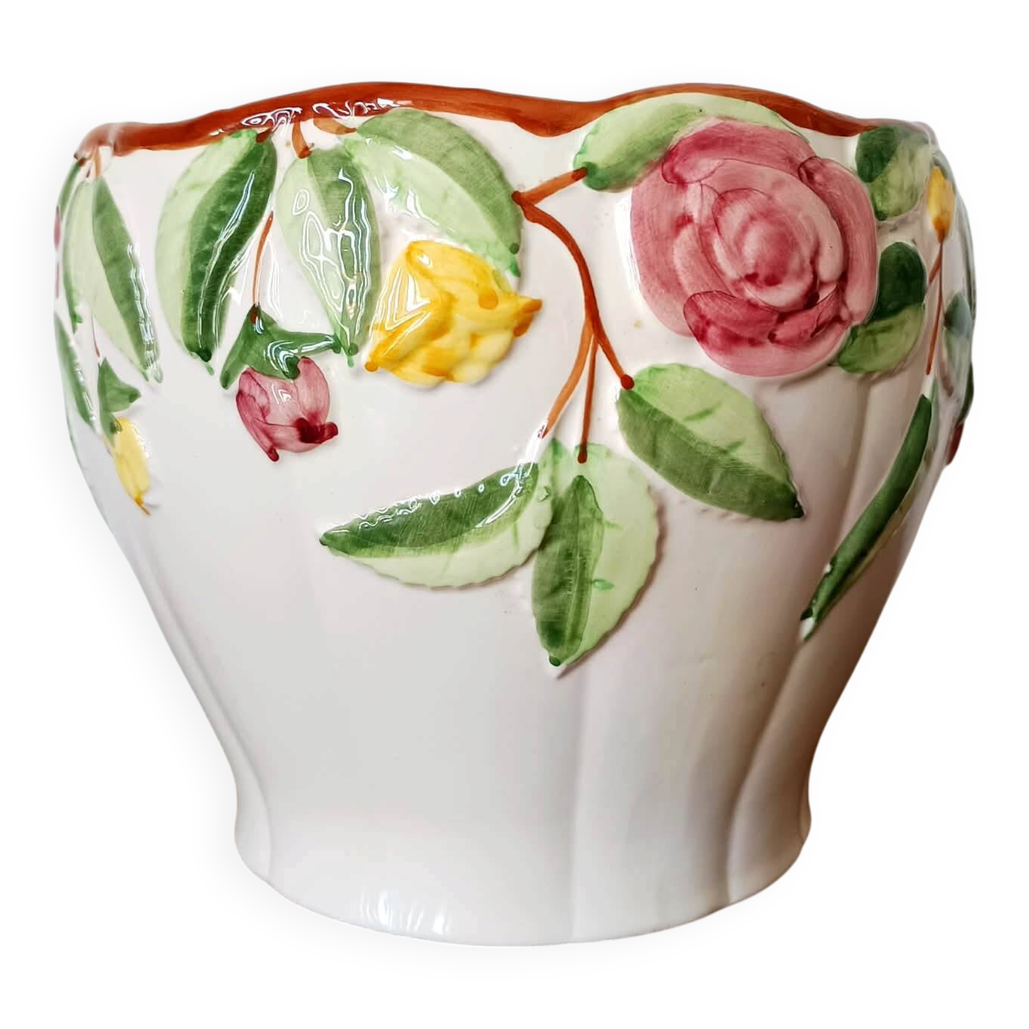 Vintage ceramic flower pot