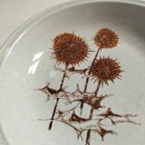 Sarreguemines stoneware hollow dish "Thistles"