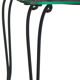 Side table in wrought iron and glass top year 50