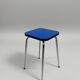 Vintage chrome and Klein blue Formica stool – restored