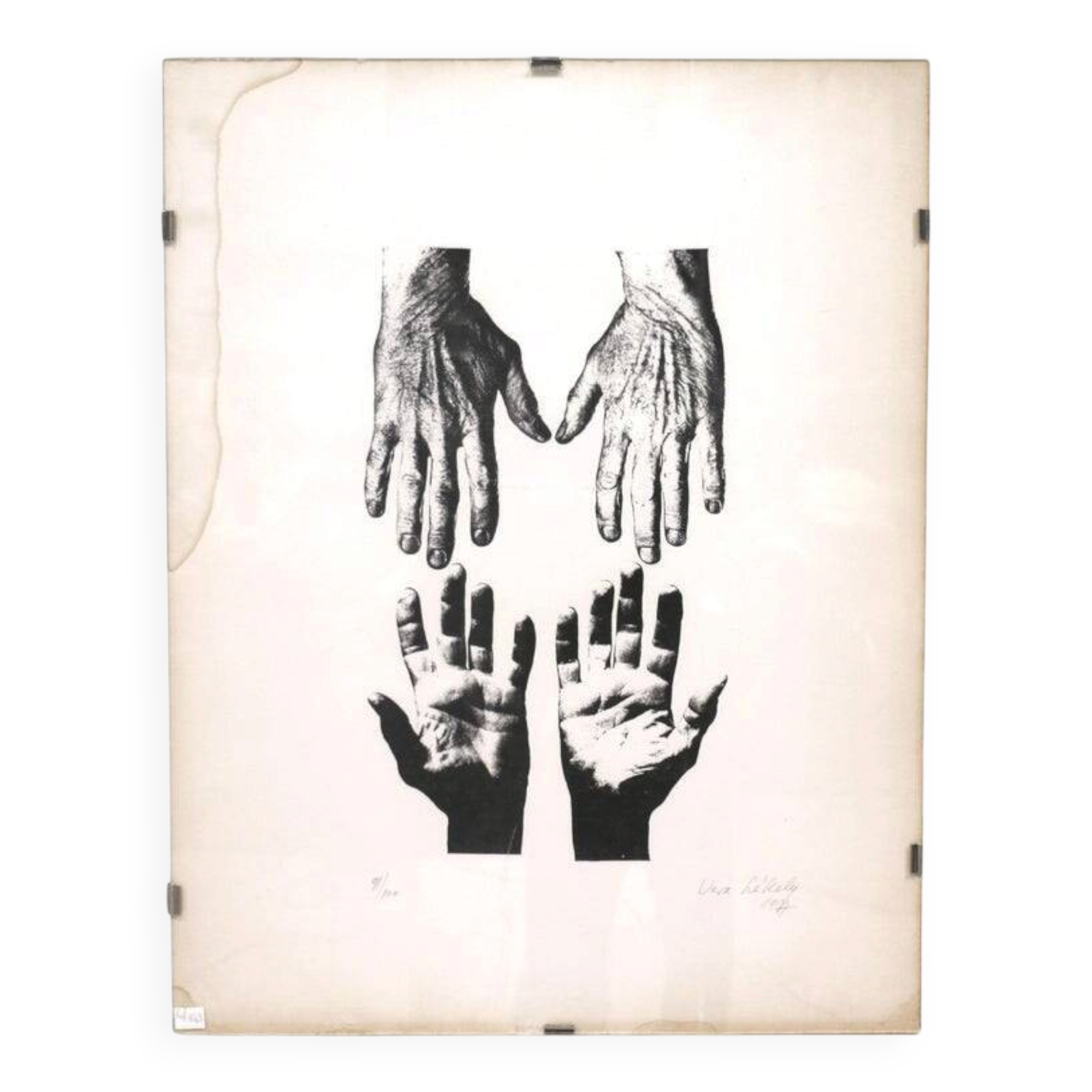 A lithograph by Véra Székély (1919-1994). France 1977.