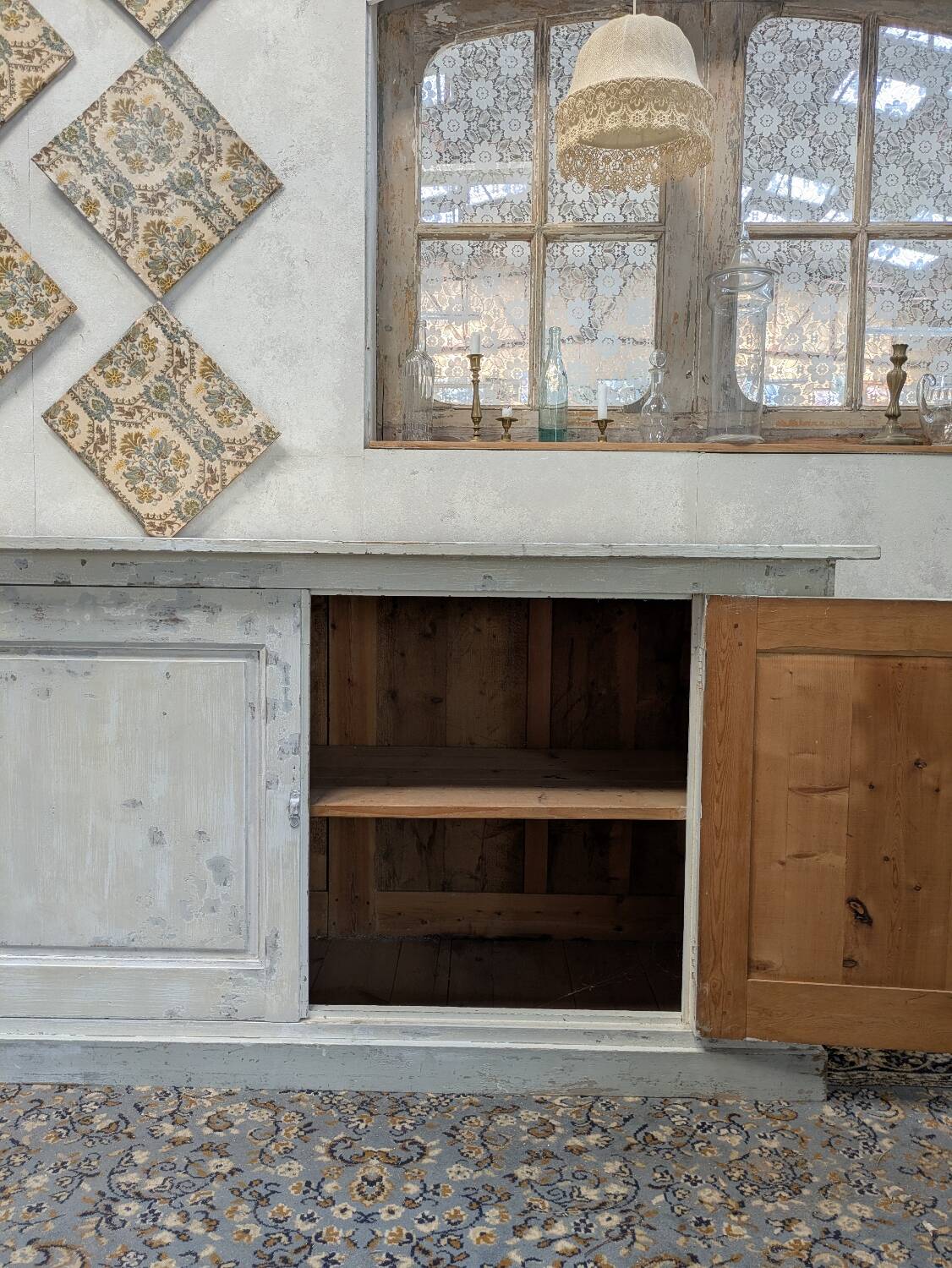 Large patinated buffet