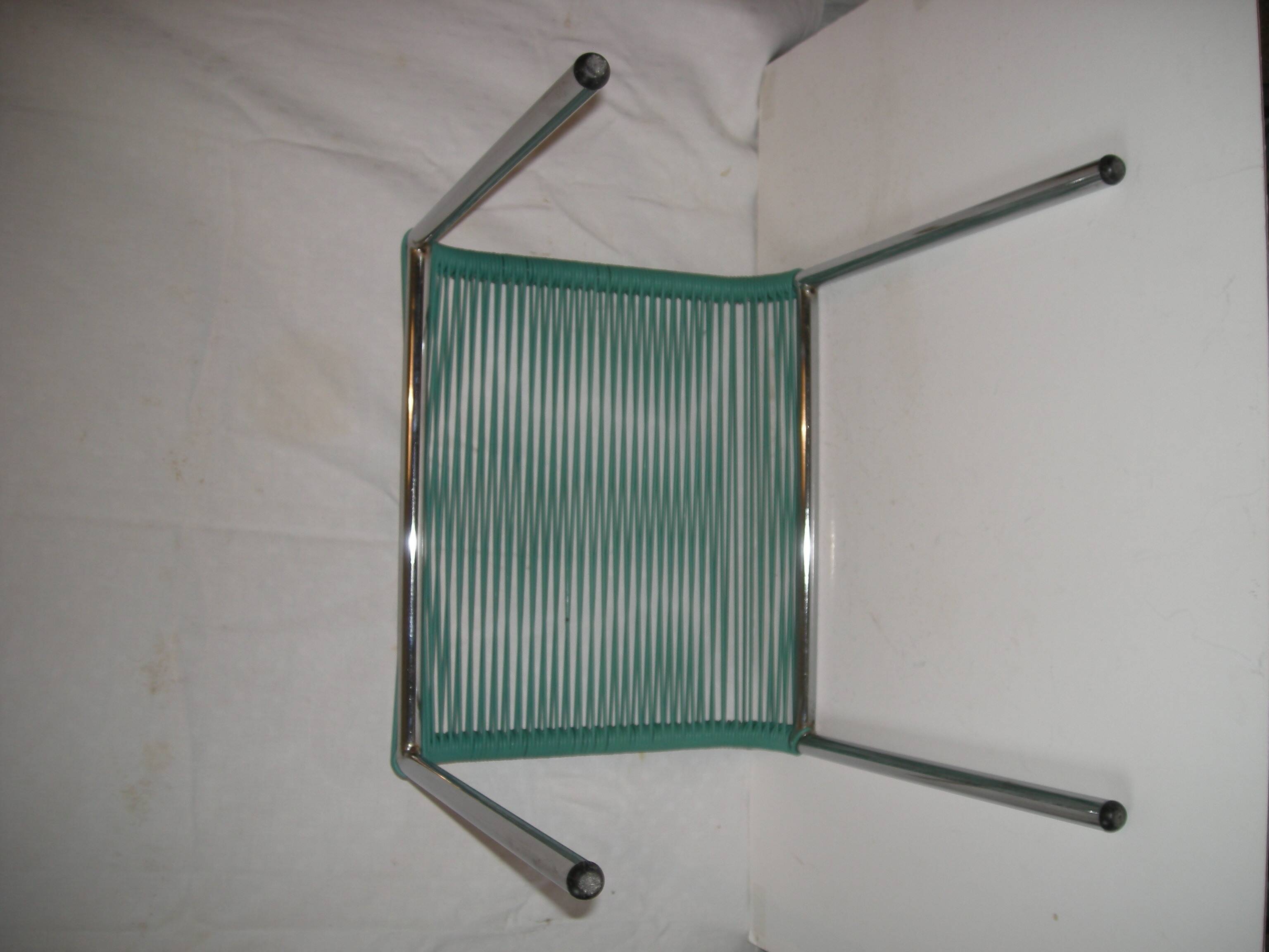 Scoubidou stool from the 50s