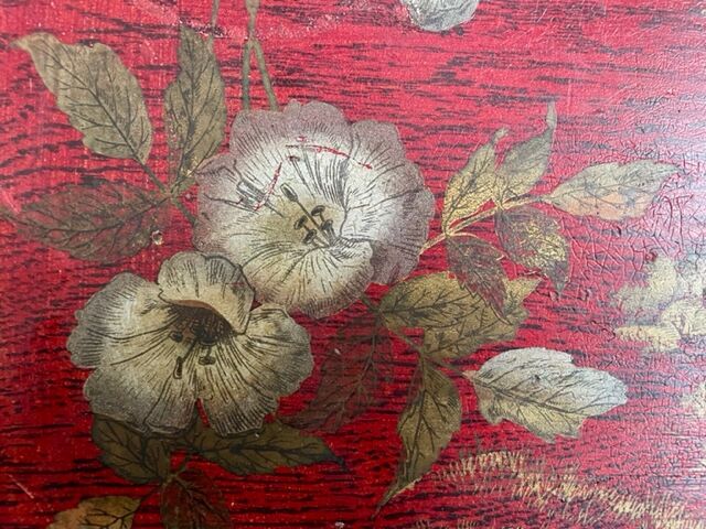 Empty tray pocket Napoleon III in lacquered wood.