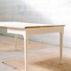 Wooden farmhouse table – cream foot