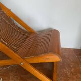 transat bambou pliable vintage enfant