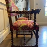 Paire de fauteuils style Louis XIII