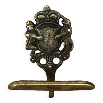 Pretty Peerage England brass coat hook