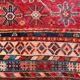 Vintage Persian Luri rug wool from the 1950s