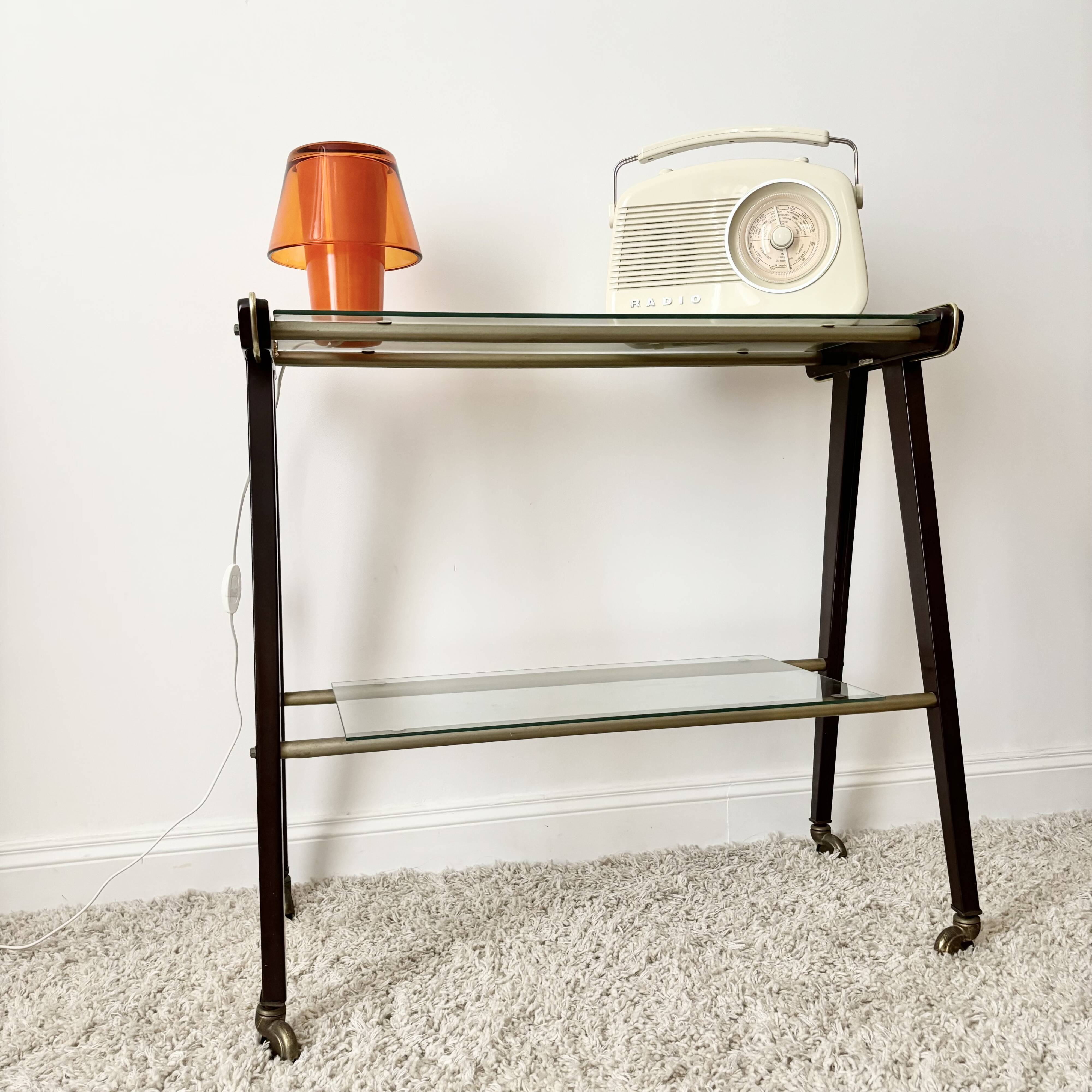 Vintage console on wheels by Rama Torino
