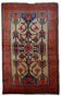 Handmade antique Persian Kurdish rug 122cm x 183cm 1900s