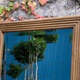1940 beveled mirror solid raw oak 74x104
