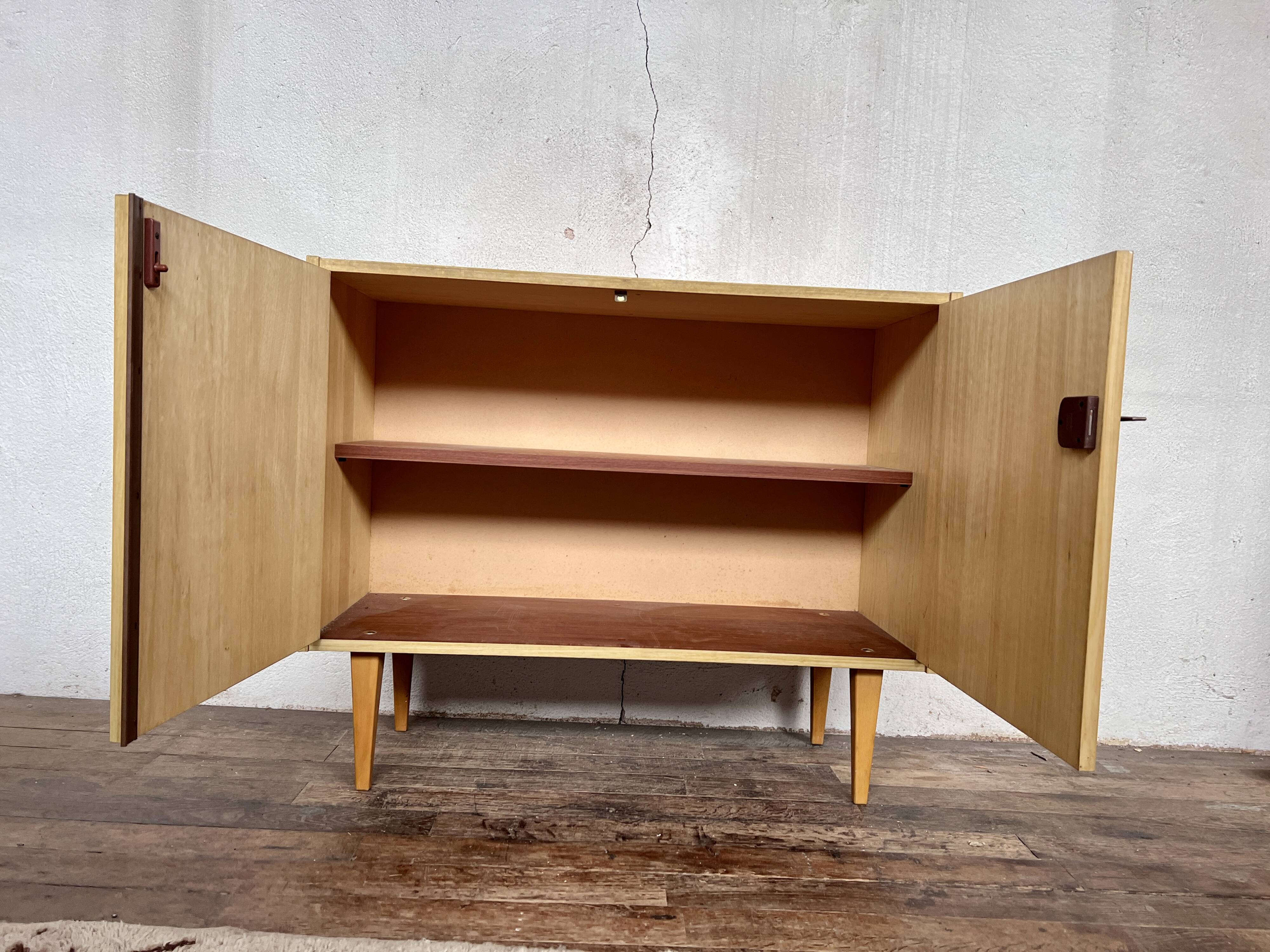 Vintage light wood sideboard