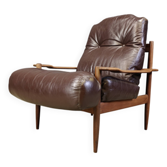 Fauteuil scandinave vintage, années 1960