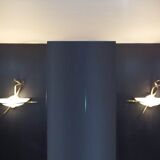 Pair of 70s wall lamps by malka