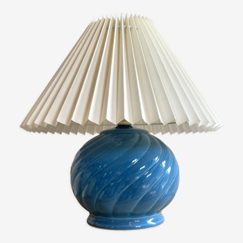 Lamp ceramic ball lampshade pleated