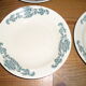 6 dinner plates, 6 plates service hollow earthenware Longchamp model Lutèce