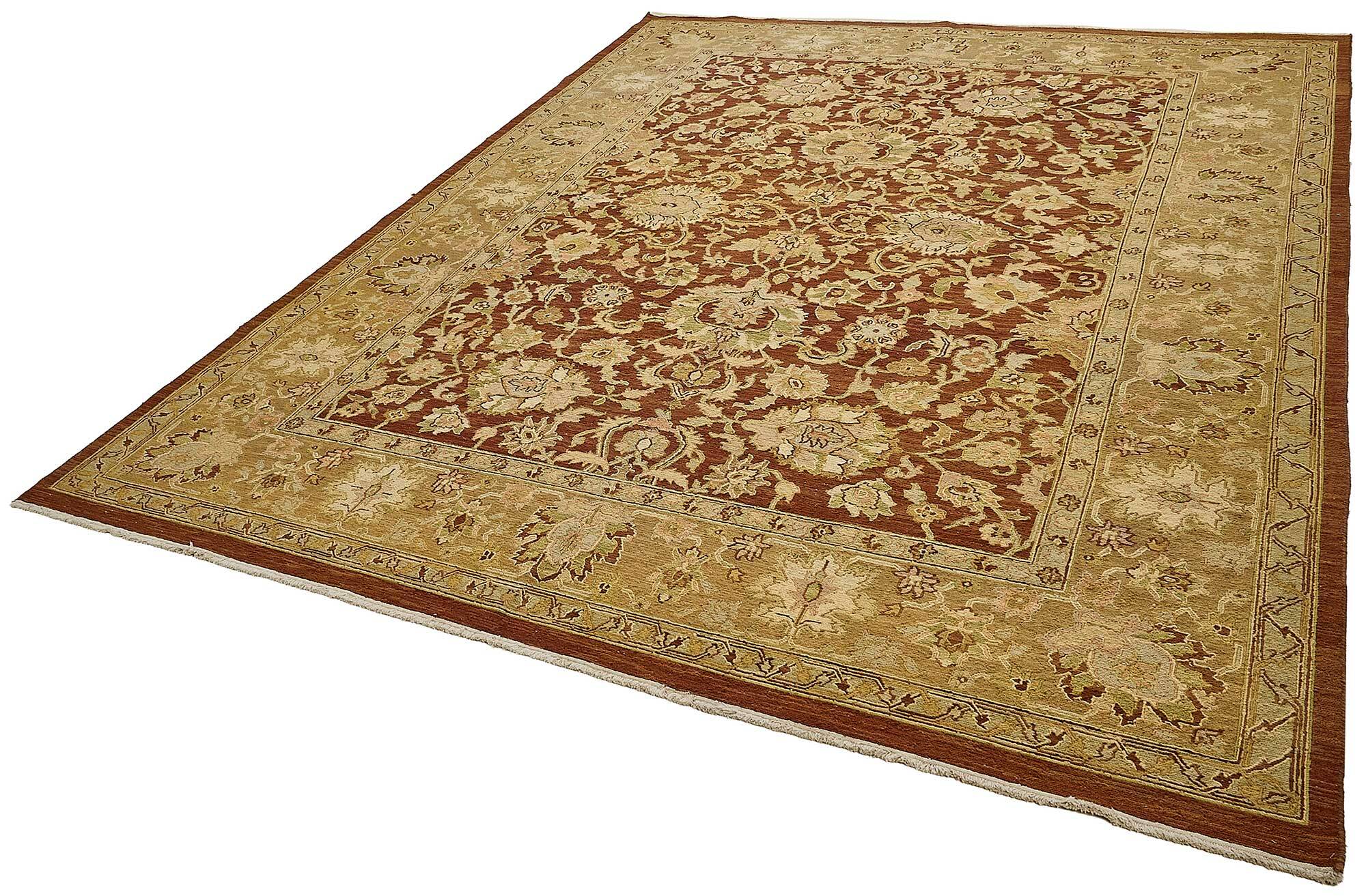 Turkish Handknotted Wool Oushak Rug 263 cm x 350 cm