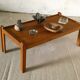 grande table basse en chêne, 1960