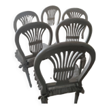 Lot de six chaises style louis XVI