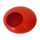 Red ceramic empty-pocket cut 1960s 1970s