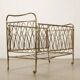 Vintage children's bed from the 1950s in brass, Italy.