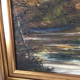 Huile sur toile signée claude rogeon