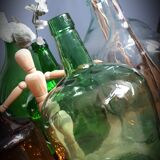 Demijohn 5 L clear green
