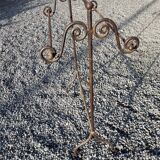 Wrought iron towel rack