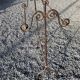 Wrought iron towel rack