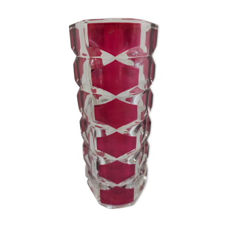 Glass art deco vase