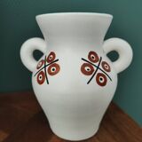 Unique piece, André Baud ceramic vase for Vallauris, 50s-60s