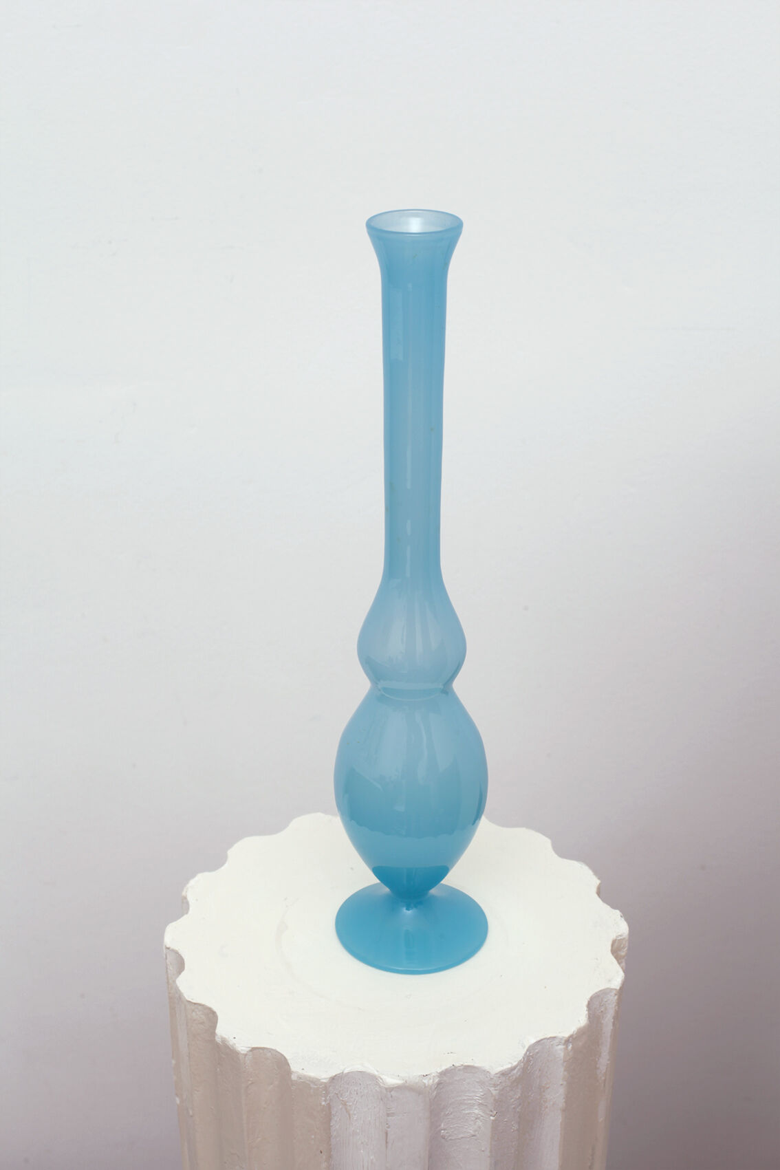 Vase soliflore blue glass